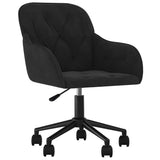 Office Chair Height Adjustable Black 56 x 61.5 x 72 cm Velvet 42025224