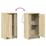 Sideboard with LED Sonoma Oak 42.5x34x85 cm Engineered Wood 852140