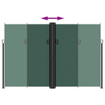 ZNTS Retractable Side Awning Dark Green 220x600 cm 4004680