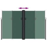 ZNTS Retractable Side Awning Dark Green 220x600 cm 4004680