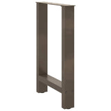 Dining Table Legs Natural Steel 2 pcs 60x cm Steel 4013307