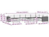 Outdoor Sofa Set 9 pcs Natural Solid Acacia Wood 3384755
