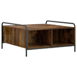 Coffee Table Smoked Oak 80 x 80 x 41 cm Engineered Wood 8013598