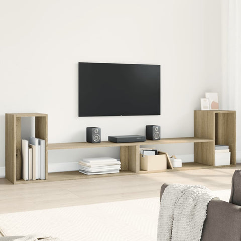 ZNTS TV Cabinets 2 pcs Sonoma Oak 100x30x50 cm Engineered Wood 840795