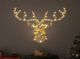 Reindeer Pull Sleigh Warm white 68 x 36.5 x62.5 cm PET 42019066