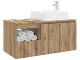 Bathroom Furniture Set 2 pcs Artisan Oak Engineered Wood 3404053