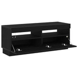 TV Cabinet Black Oak 100 x 35 x 40 cm Engineered Wood 862565