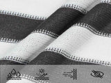 Sunshade Sail Anthracite and White 4 x 7 m HDPE 42032778