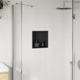 Shower Niche Matt Black 32x32x9 cm Stainless Steel 4005126