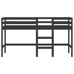 ZNTS Kids' Loft Bed without Mattress with Ladder Black 80x200 cm 835888