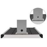 Outdoor Shower with Tray WPC Stainless Steel 3051292