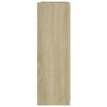 Bathroom Mirror Cabinet Sonoma Oak 62.5x20.5x64 cm Engineered Wood 803311