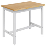 High Bar Table EKAI White 112 x 70 x 91 cm Solid Pine Wood 42037014