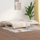 Pull-out Day Bed without Mattress 2x cm Solid Wood Pine 820427