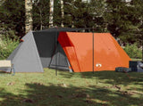 Camping Tent 3-Person Grey and Orange Waterproof 94367