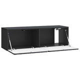 Wall-Mounted TV Cabinet Black 98 x 31 x 30 cm Engineered Wood 898386