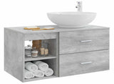 Bathroom Furniture Set 2 pcs Concrete Grey Engineered Wood 3403915