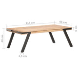 Coffee Table 114x65x40 cm Solid Mango Wood 288118