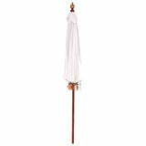 Balinese Parasol Cream 220 x 220 x 260 cm Cotton and solid wood 42006451