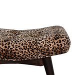 Leopard Print Curved Bench IN1712