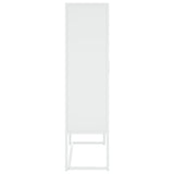 Highboard White 80x35x135 cm Steel 335875
