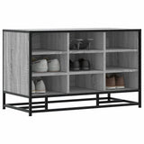 Shoe Bench Grey Sonoma 84x40x53.5 cm Engineered Wood and Metal 849232