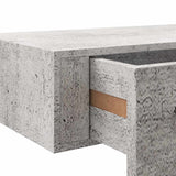330265 Wall-mounted Drawer Shelf Concrete Grey 60x23,5x10cm MDF