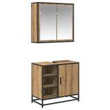Bathroom Furniture Set 2 pcs Artisan Oak Engineered Wood 3402403