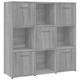 Book Cabinet Grey Sonoma 90x30x90 cm Engineered Wood 815550
