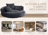 COOLMORE Lazy Sofa Durable Comfort Lounger High Back Bean Bag Chair Couch With Three Pillows for W2678P312246