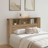 Headboard Cabinet Artisan Oak 160x18.5x103.5 cm Engineered Wood 856883