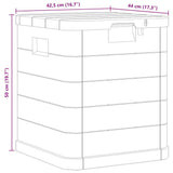 Garden Storage Box 90 L Anthracite 45684