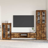TV Cabinet Set FLORIN 3 pcs Smoked Oak Engineered Wood 3397979