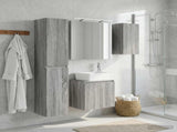 Bathroom Cabinet Set 5 pcs Grey Sonoma Engineered Wood 3407316