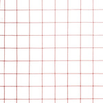 ZNTS Chicken Wire Fence Steel with PVC Coating 25x1.5 m Red 143679