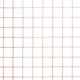ZNTS Chicken Wire Fence Steel with PVC Coating 25x1.5 m Red 143679