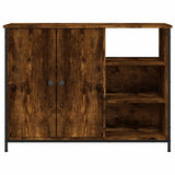 Sideboard Smoked Oak 100x33x75 cm Engineered Wood 835551