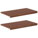 Window Sills 2 pcs Dark Brown 80 x 40 x 2 cm Solid Oak Wood 42050041