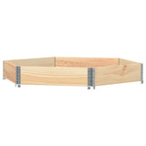 Raised Bed Hexagon 160x160 cm Solid Wood Pine 4010317