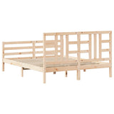 Bed Frame without Mattress 160x200 cm Solid Wood 3193931