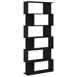 Bookcase Black Oak 80x24x190.5 cm Engineered Wood 862399