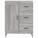 Highboard Grey Sonoma 69.5x34x180 cm Engineered Wood 3198679