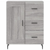 Highboard Grey Sonoma 69.5x34x180 cm Engineered Wood 3198679