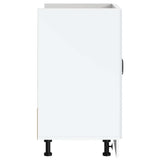 Sink Base Cabinet Lucca High Gloss White Engineered Wood 853689