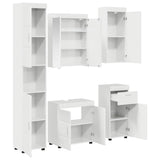 Bathroom Furniture Set TULUM 5 pcs High Gloss White 3398058