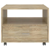 Coffee Table Sonoma Oak 55x55x40 cm Engineered Wood 810929