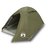 ZNTS Camping Tent Dome 2-Person Olive Green Waterproof 4009612