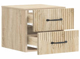 Wall-Mounted Bedside Cabinet 2 pcs Sonoma Oak 34.5 x 33 x 40 cm 898980