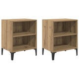 Bedside Cabinet 2 pcs Artisan Oak 40 x 30 x 50 cm 875101
