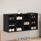 Shoe Cabinet Black Oak 103 x 30 x 51 cm Engineered Wood 875211